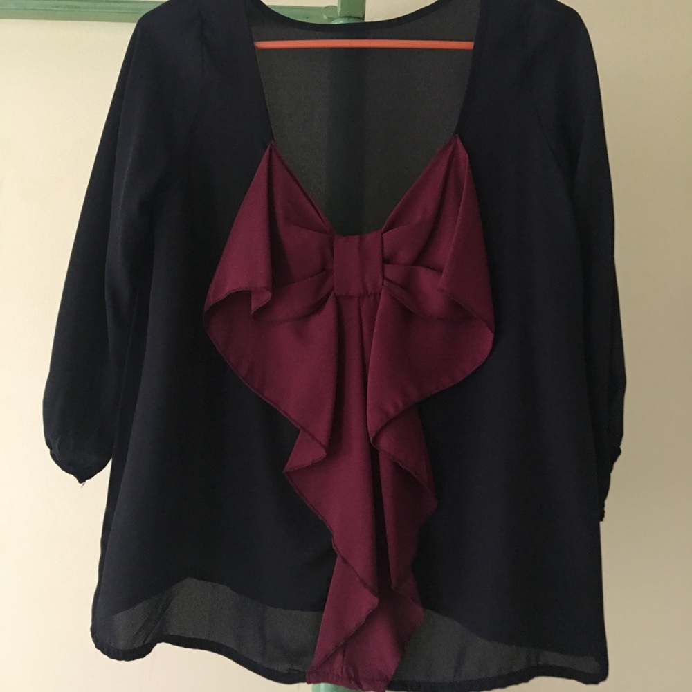 BGA Boutique Bow Blouse